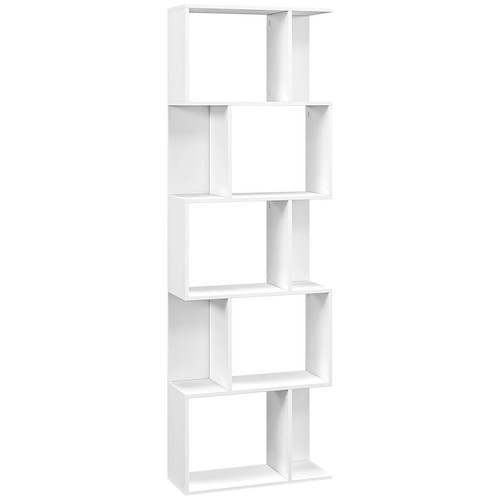 Homcom bookcase shaped - homcom, bookcase,