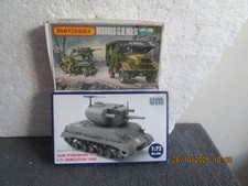 1/76  MATCHBOX  MORRIS C.8  (see des)  + 1/72   UM  T-31 DEMOLITION   TANK