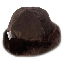 Childrens hats, Minimink faux fur, chocolate brown, 2 - 4 years old, brand new