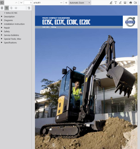 Volvo ec18c mini - volvo,