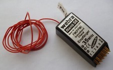 Webra Nano S6 compact 35mhz FM receiver with Ch 66 crystal for glider/plane etc