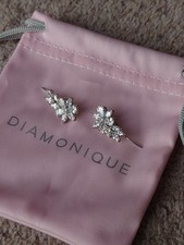 Diamonique Silver Ear Climber