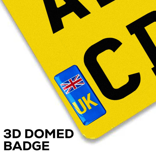 Union jack number - number, plate