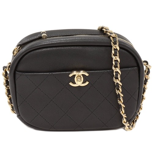 Chanel quilted camera bag calf - quilted,