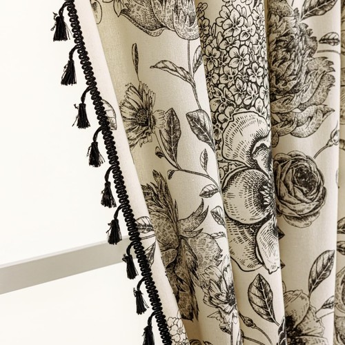 Patterned curtains for living - curtains,