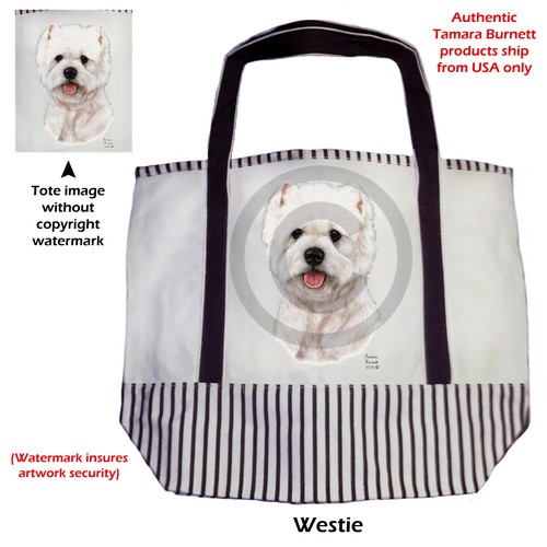 Westie canvas tote bag - westie,