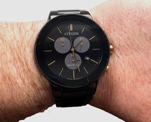 Citizen eco drive black gold - black,