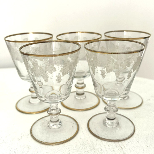 Vintage etched grape vine - vintage,