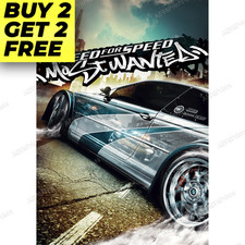Need for Speed Most Wanted Poster Video Game Art Print Gaming Decor Gift A2 A3