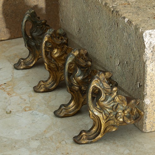 Gilt bronze ormolu feet - 4,