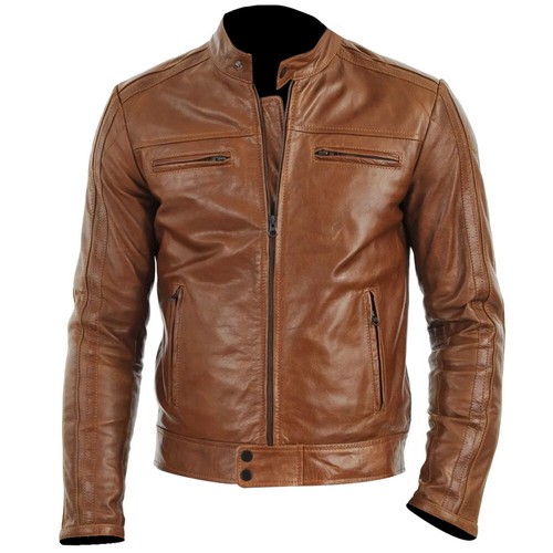 Mens club vintage brown - brown, biker