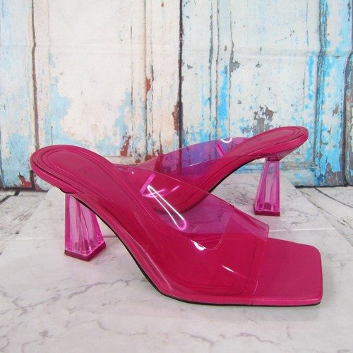Zara hot pink - lucite, square