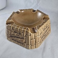 Old Bushmills Irish Whiskey Ashtray Arklow Ireland Collectable Bush Original UK