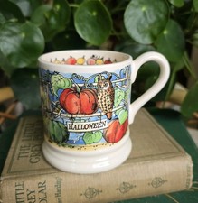 Emma Bridgewater Halloween Tawny Owl Pumpkin Time  1/2 Pint Mug New RARE