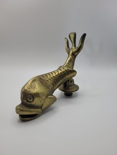 Vintage Brass Koi Fish Door