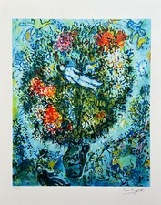 Marc Chagall NUDE FLOATING IN