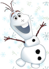 Pin The Nose on Olaf, Elsa Game -15 Players A3 size