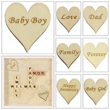 Wooden Hearts Laser Cut MDF