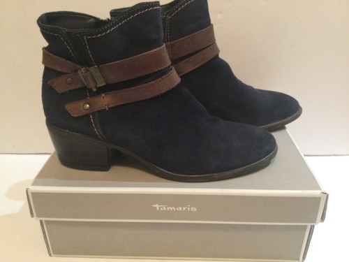 Blue suede block - block, heeled