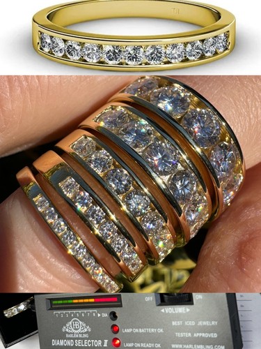 Moissanite half eternity band - eternity,