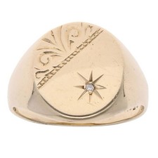 9ct Yellow Gold 0.01ct Diamond