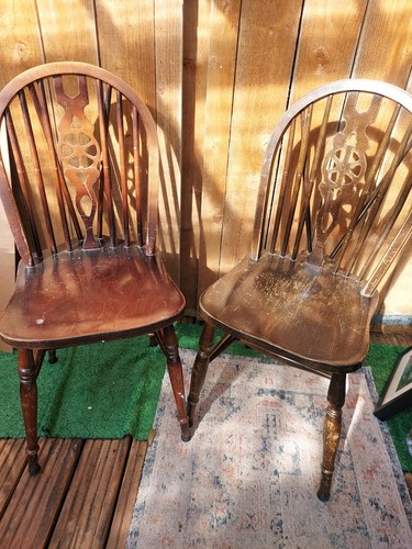 Pair vintage wheel back - vintage,