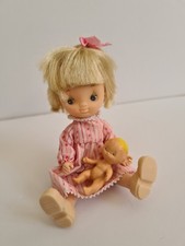 1976 Holly Hobbie Poseable Play Figure Dolls by Hallmark Inc - good condition