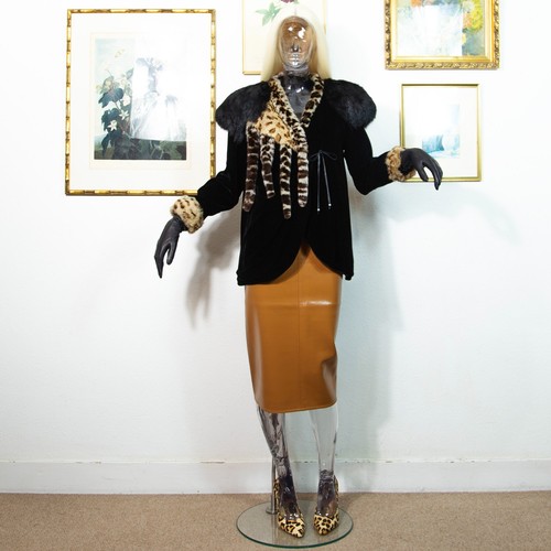 Vintage 80s black velvet - vintage,