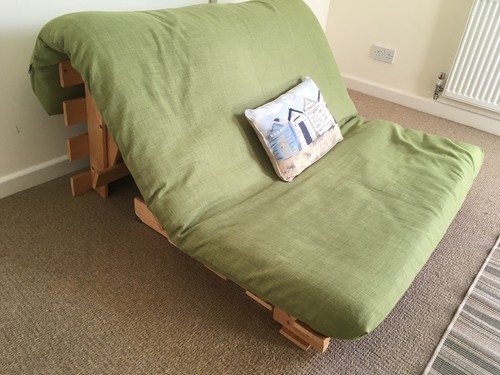 Wooden double futon sofa bed