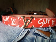 Louis Vuitton Men's Belt Red