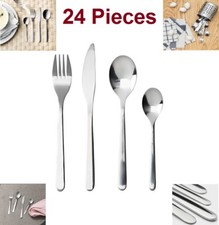 New IKEA FÖRNUFT (Fornuft) 24 Pieces Stainless Steel Cutlery Set Kitchen Set UK