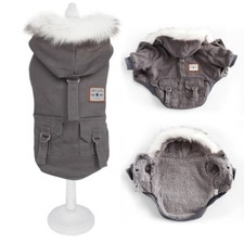 Dog Clothes for Small Medium Dogs Pet Puppy Dog Coat Fleece Lined Jacket Apparel