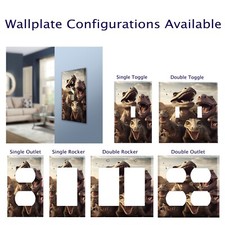 Dinosaur T Rex Silly Selfie Wall Plate / Switch Plate / Outlet Cover