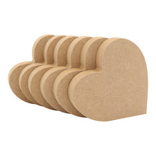 Wooden Slanted Heart