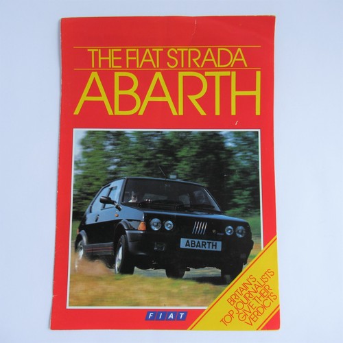 The fiat strada abarth vintage - strada,