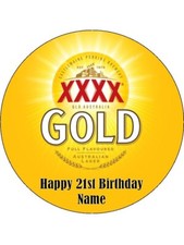 Beer XXXX Gold Edible Cake