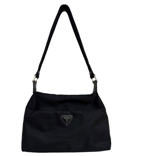Guess black nylon shoulder bag - guess,