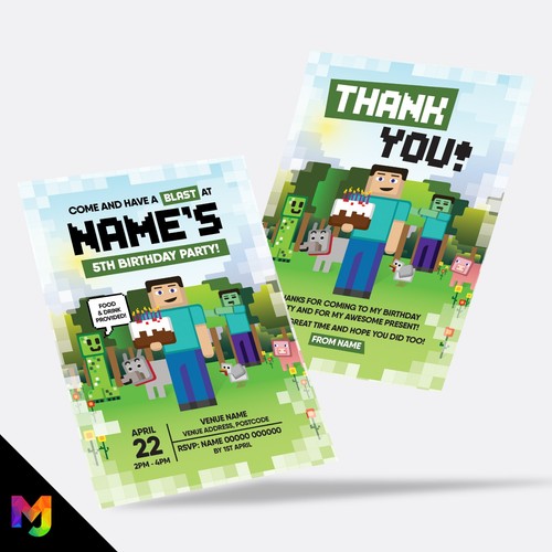 Personalised minecraft style - personalised,