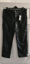 Ladies M&S Black Faux Leather
