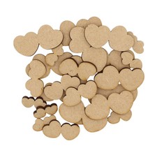 Wooden Double Heart S4 MDF