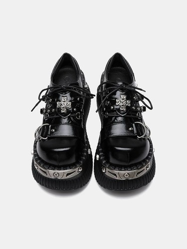 Y2k gothic platform shoes - y2k,