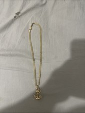 Gold Chain With Anchor Pendant  Men
