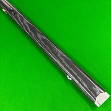 Cuephoria 1 one Piece Snooker Pool Cue Case Slim Twin 2-lane Polished Crome Ends