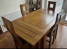 Solid Oak Dining Room Set Delivery TAKES UPTO 7 To 10 DAYS