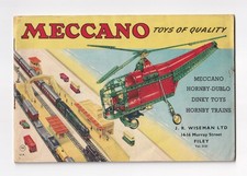 Meccano Toys of Quality Catalogue 1956 with Dinky Toys Hornby Trains Meccano