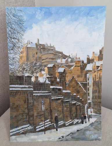 Edinburgh castle winter - edinburgh,