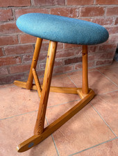 Classic Wooden Rocking Stool by The Wave Seat Company