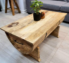 Rustic coffee table solid - coffee,