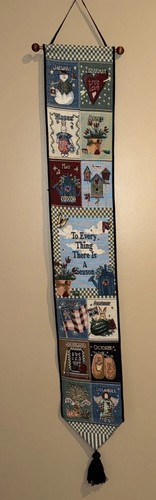 Vtg tapestry bell pull - vtg,