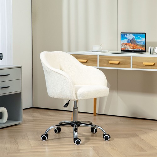 Homcom fluffy vanity chair - vanity,